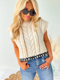 Soft Authority Cream Chunky Knit Sweater Top