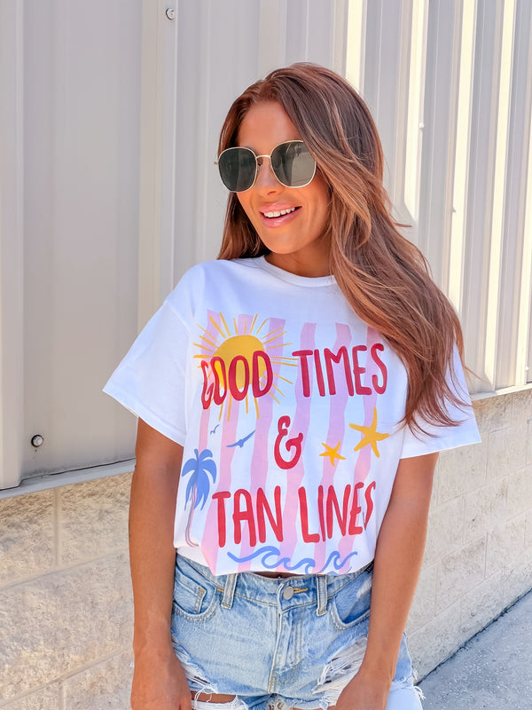 Stripe Good Times Graphic Top