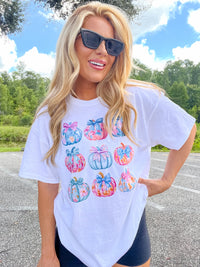 Preppy Pumpkin Graphic Top