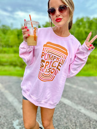 Coffee Cup Pumpkin Spice Graphic Top