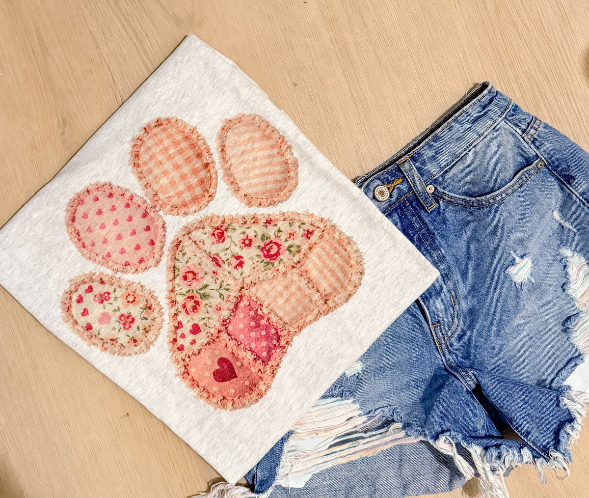 Patch Paw Graphic Top
