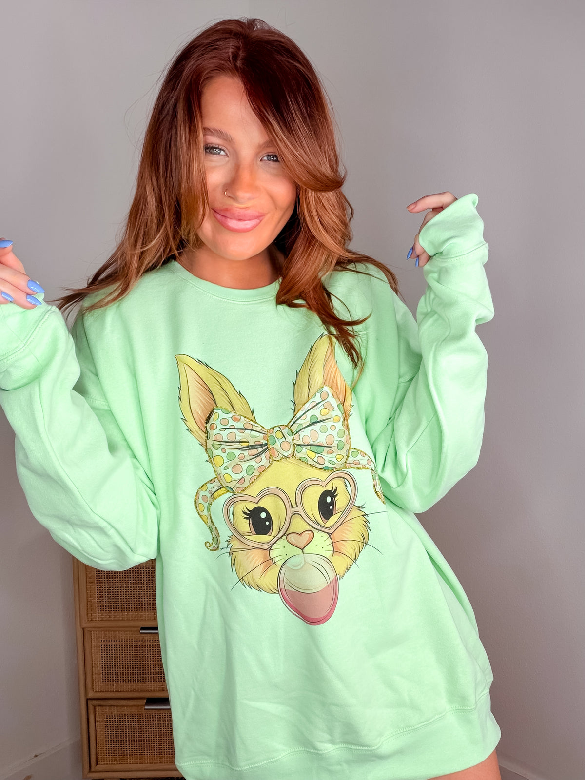 Bubblegum Bunny Graphic Top