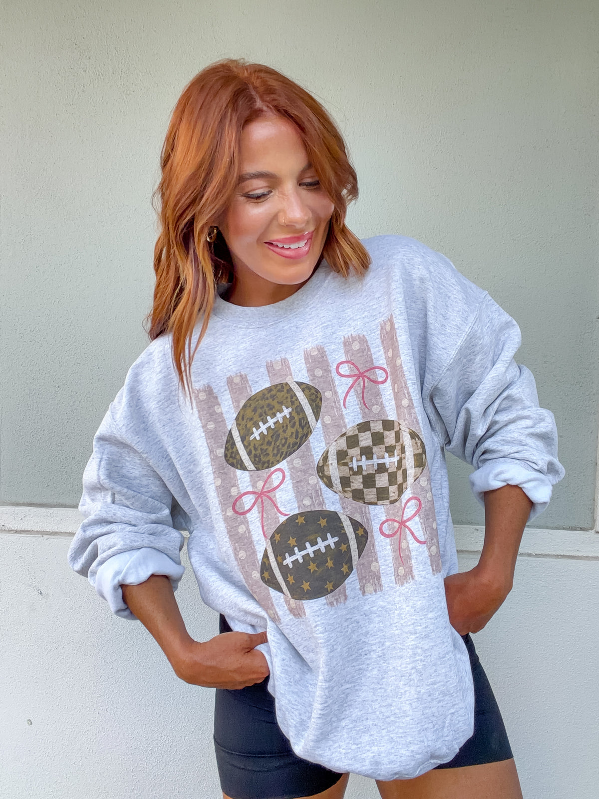 Football Stripe Graphic Top