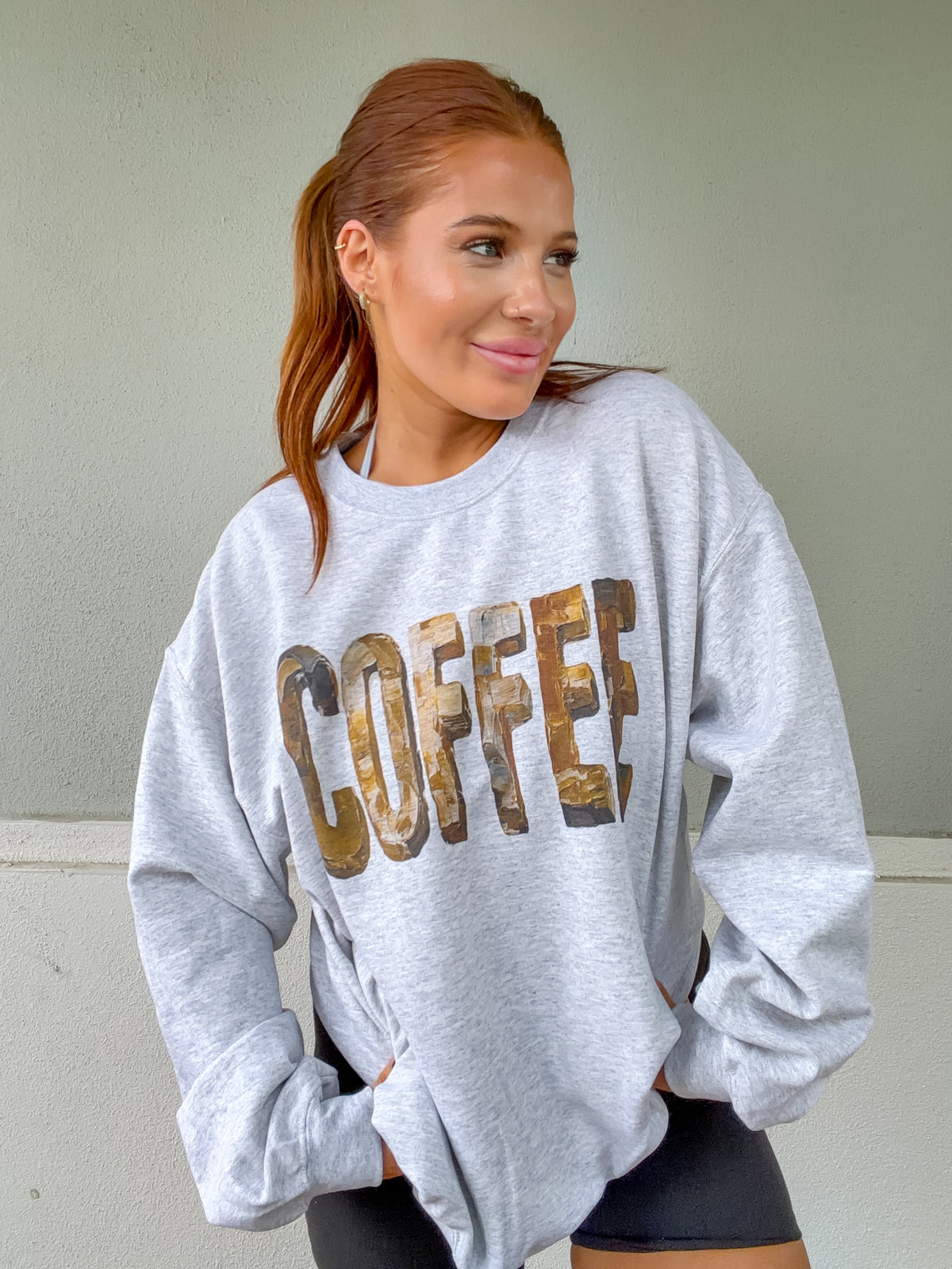 Painted Coffee Graphic Top
