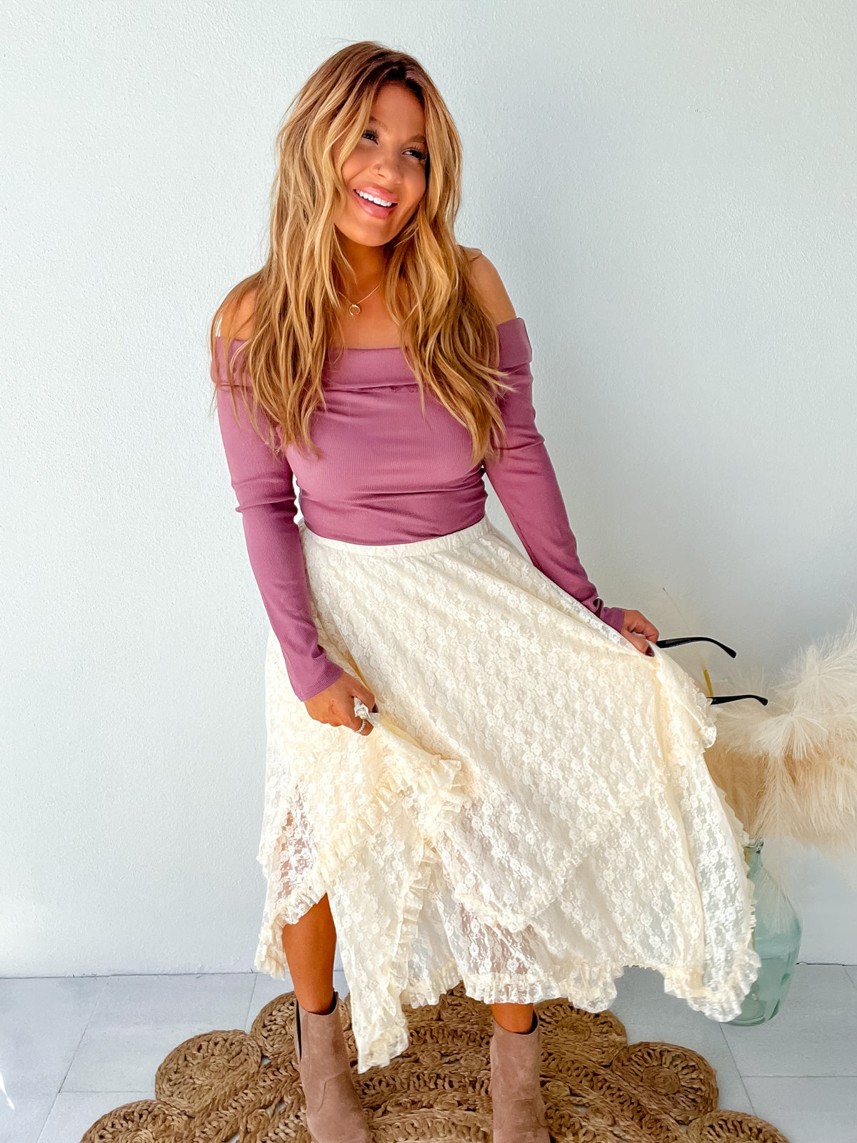 Feeling Charming Plum Bodysuit