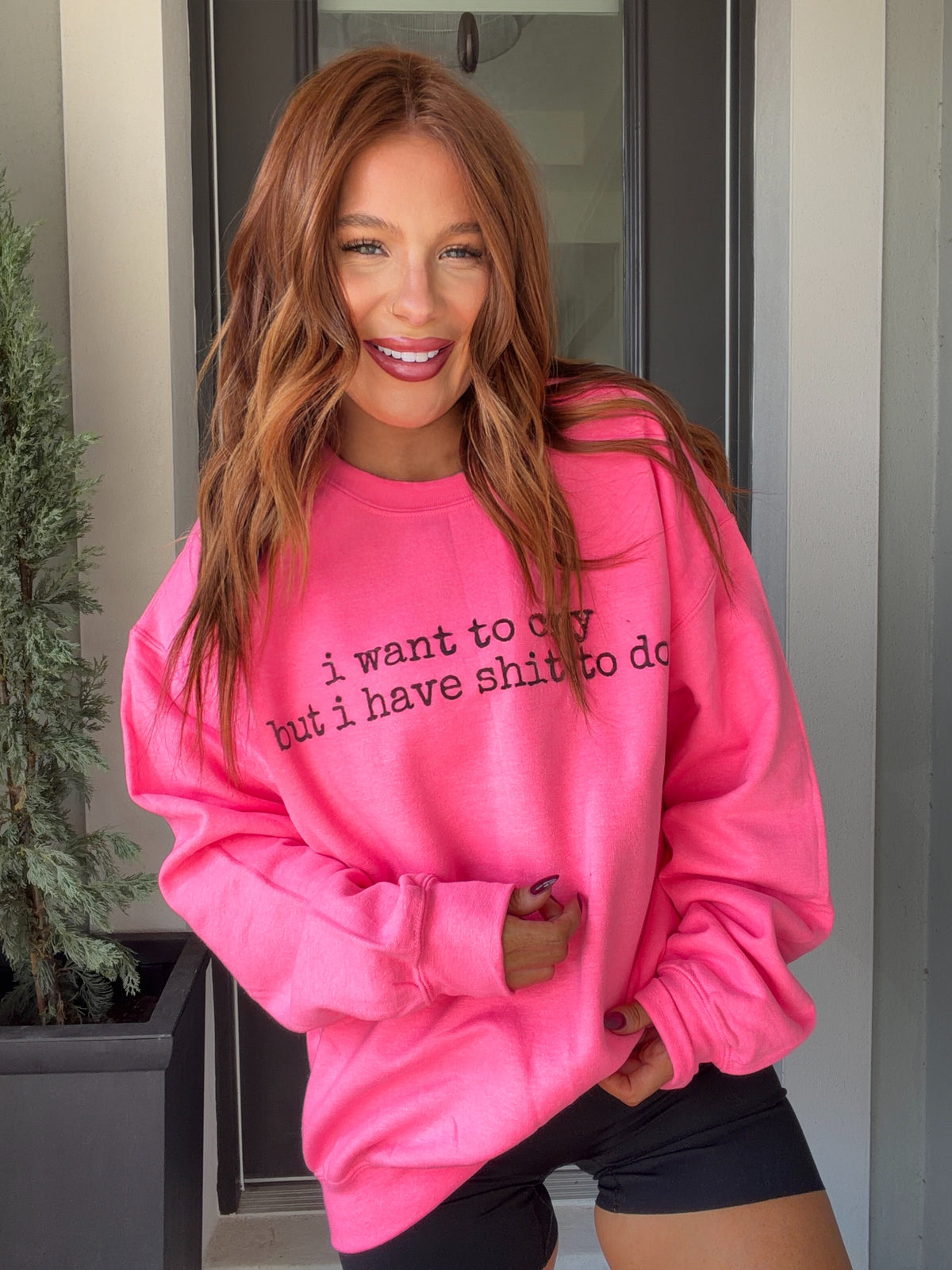 I Want To Cry Graphic Top