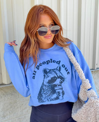 All Peopled Out Graphic Pullover