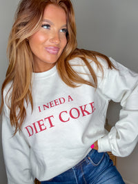 (RED font) I Need A Diet Coke Graphic Top