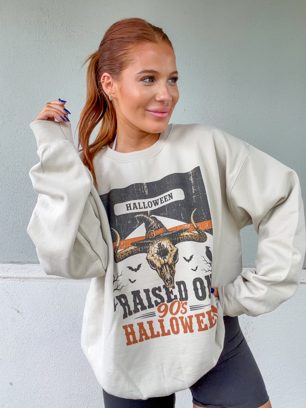 Raised Halloween Graphic Top