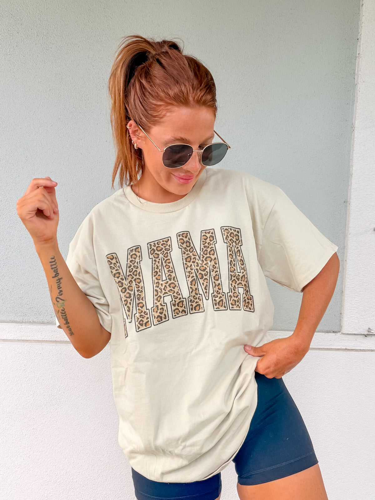 Mama Leopard Graphic Top