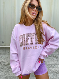 Leopard Coffee Weather Graphic Top