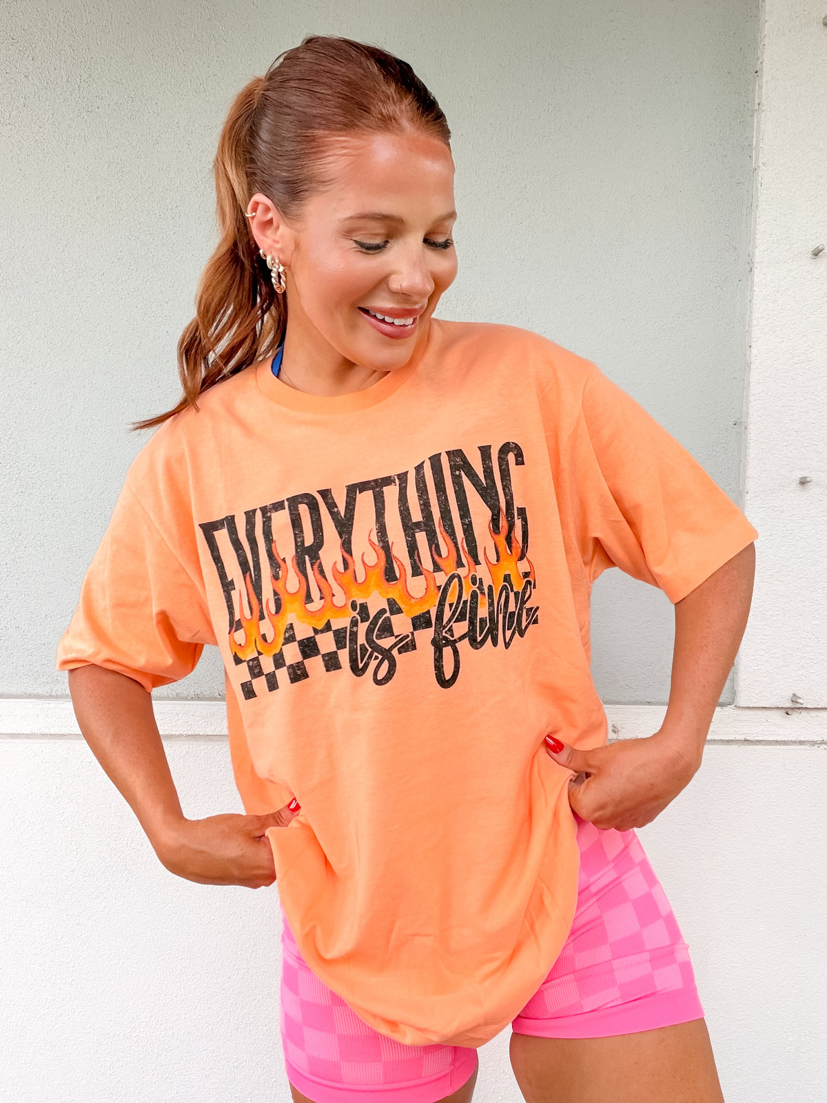 Everything Is Fine Graphic Top