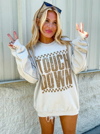 Checkered Touch Down Graphic Pullover C.O.C.