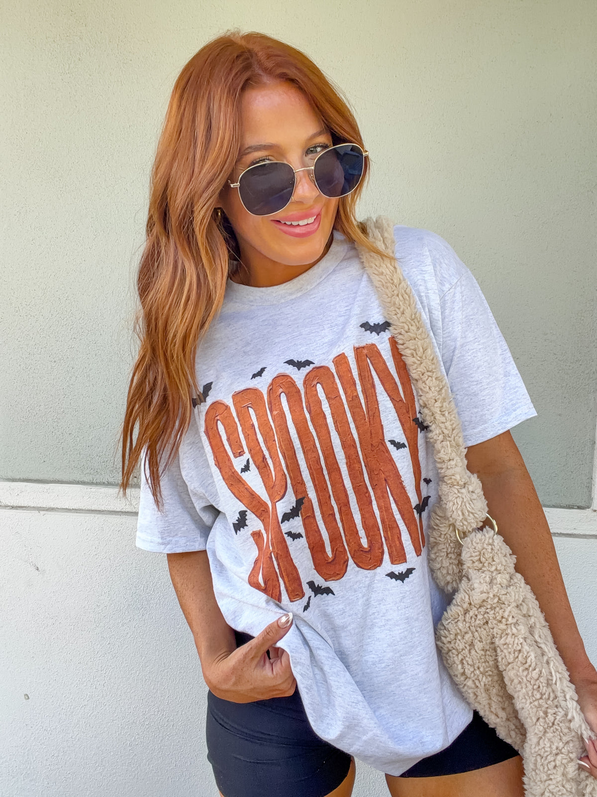 Brushstroke Spooky Graphic Top