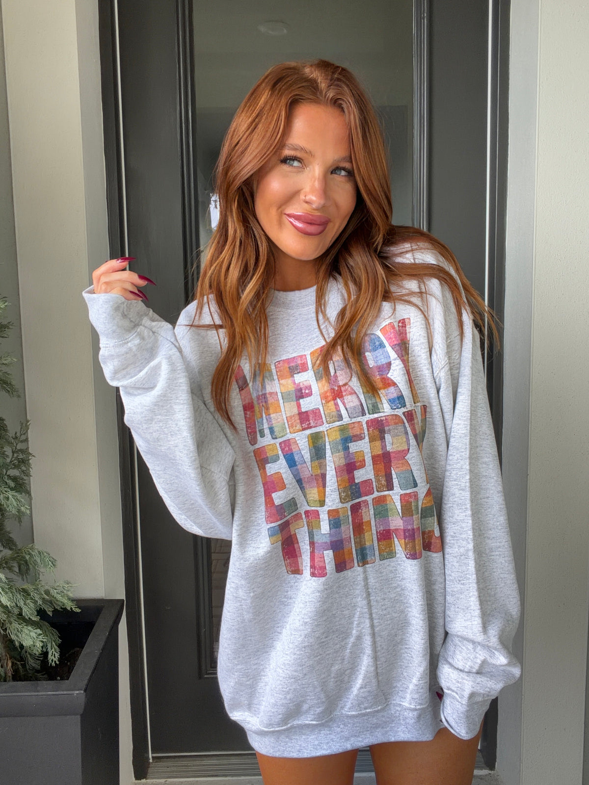 Merry Every Thing Graphic Top