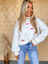 Ho Ho Ho Stitch Ivory Sweater