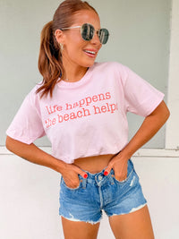 Life Happens Graphic Top