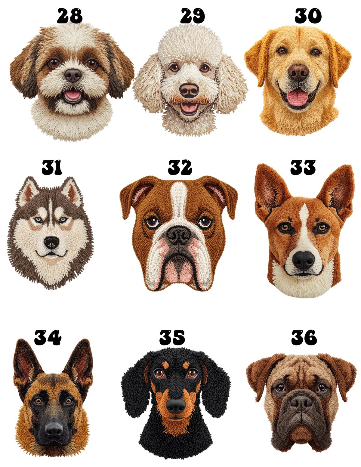 Yarn Dog Breed Graphic Top