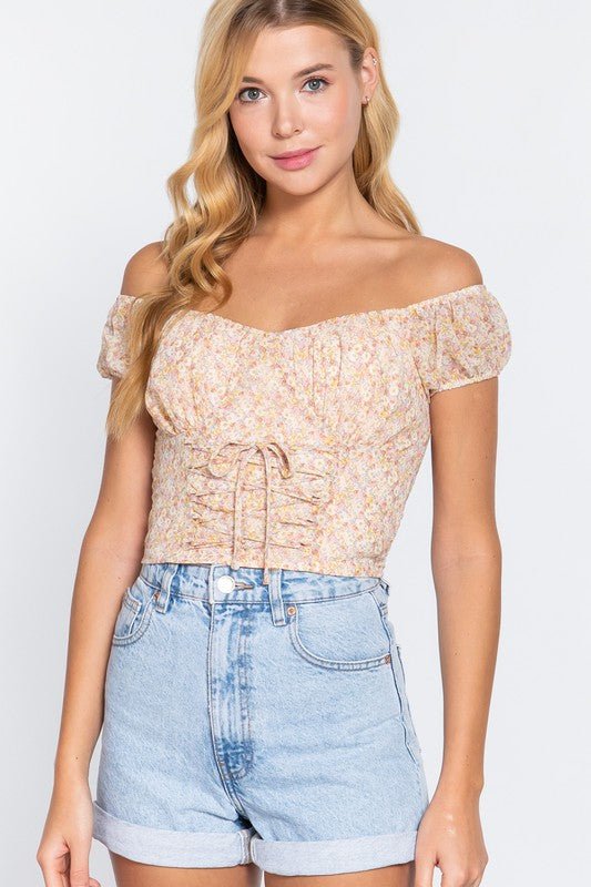 Easy To Choose Taupe Floral Top