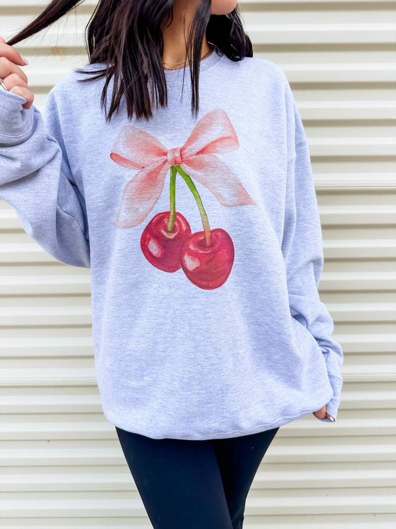 Cherries Graphic Sweatshirt