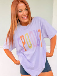 Colorful Spooky Graphic Top