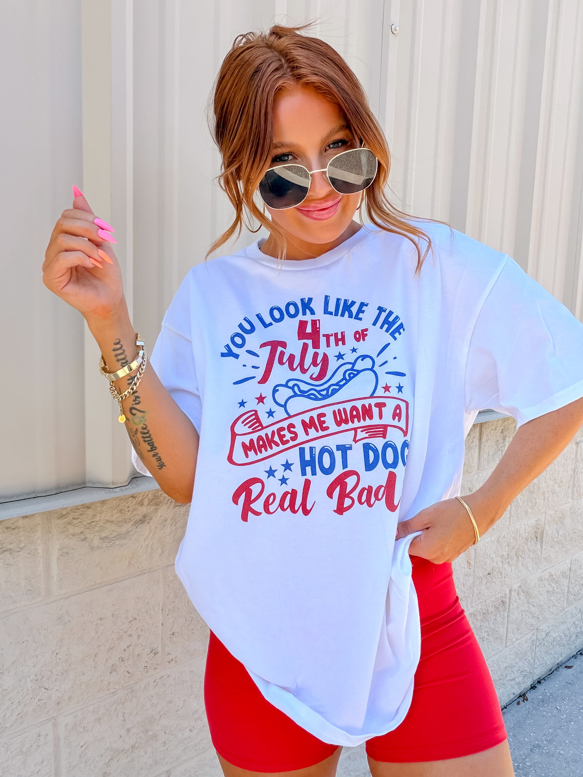 You Look Like The 4th Of July Graphic Top