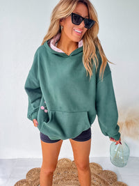 Cherry Vibes Dark Green Hoodie