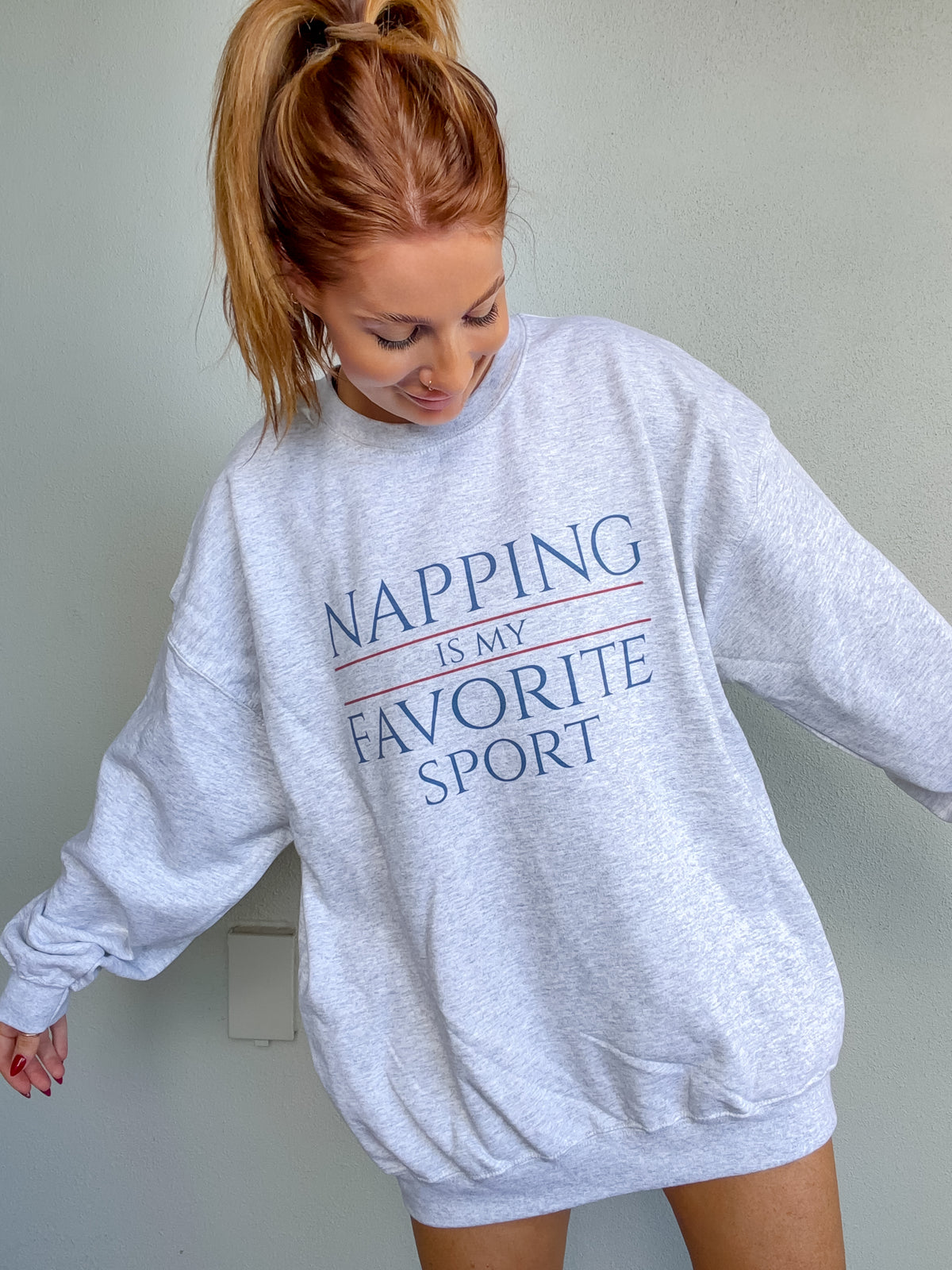 Favorite Sport Napping Graphic Top