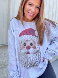 Santa Yarn Graphic Top