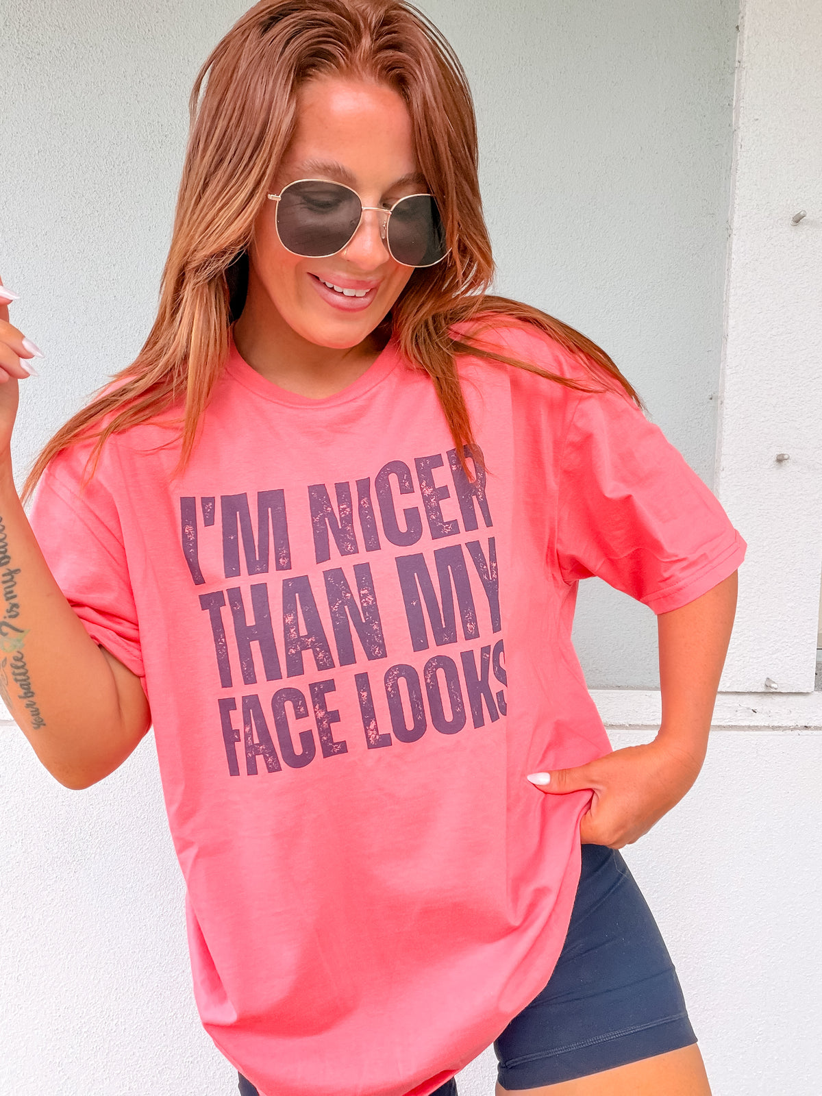Nicer Than Graphic Top