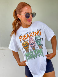 Spooky Freaking Melting Graphic Top