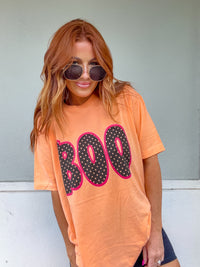 Boo Polk A Dot Graphic Top