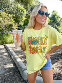 Colorful Holly Jolly Graphic Top