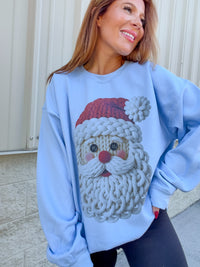 Santa Yarn Graphic Top