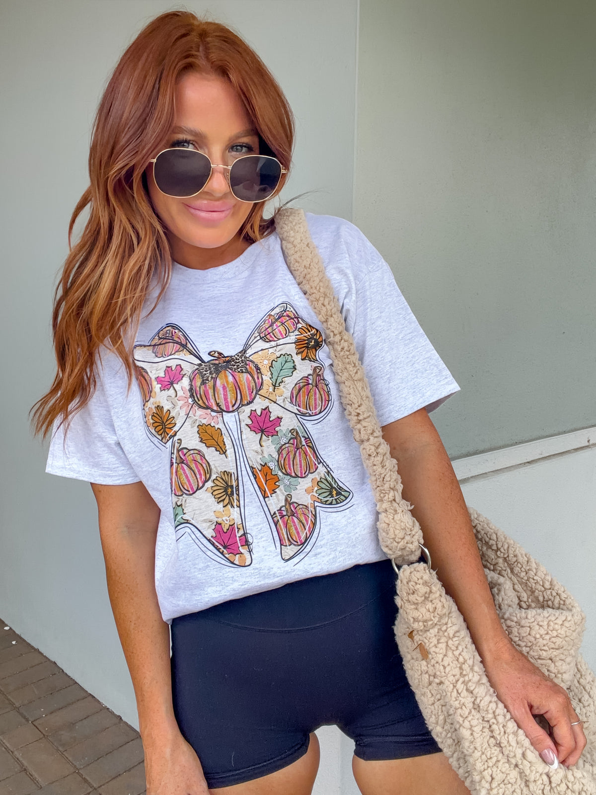 Fall Bow Graphic Top