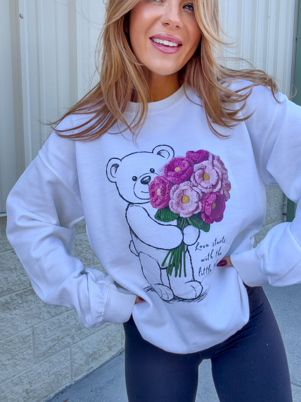 Love Starts Graphic Top