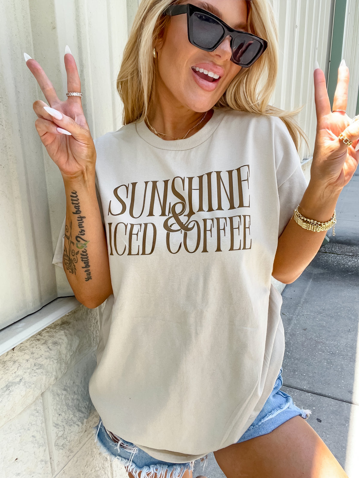 Sunshine Iced Coffee Graphic Tee C.O.C