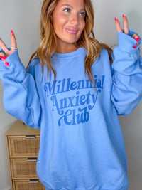 Millenial Anxiety Graphic Pullover C.O.C.