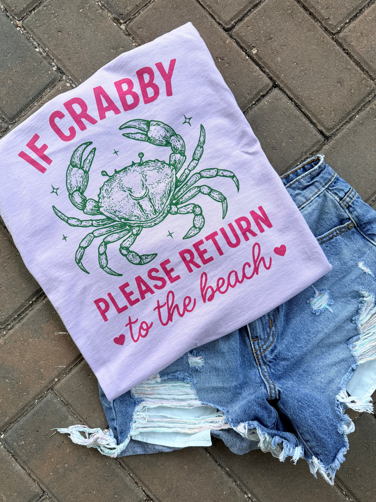 If Crabby Graphic Top