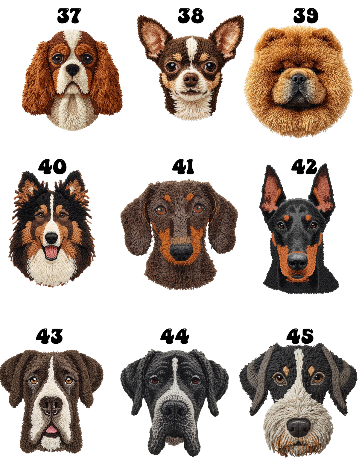 Yarn Dog Breed Graphic Top