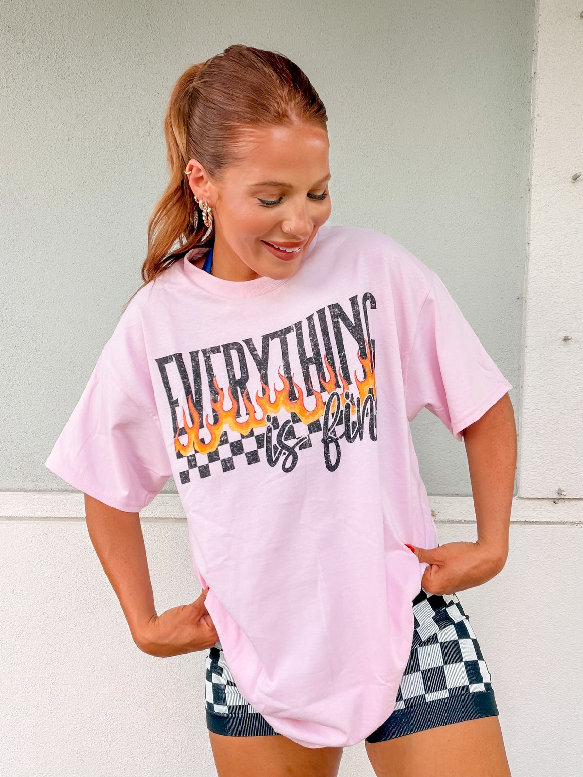 Everything Is Fine Graphic Top