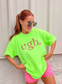 Pink Ugh Graphic Top