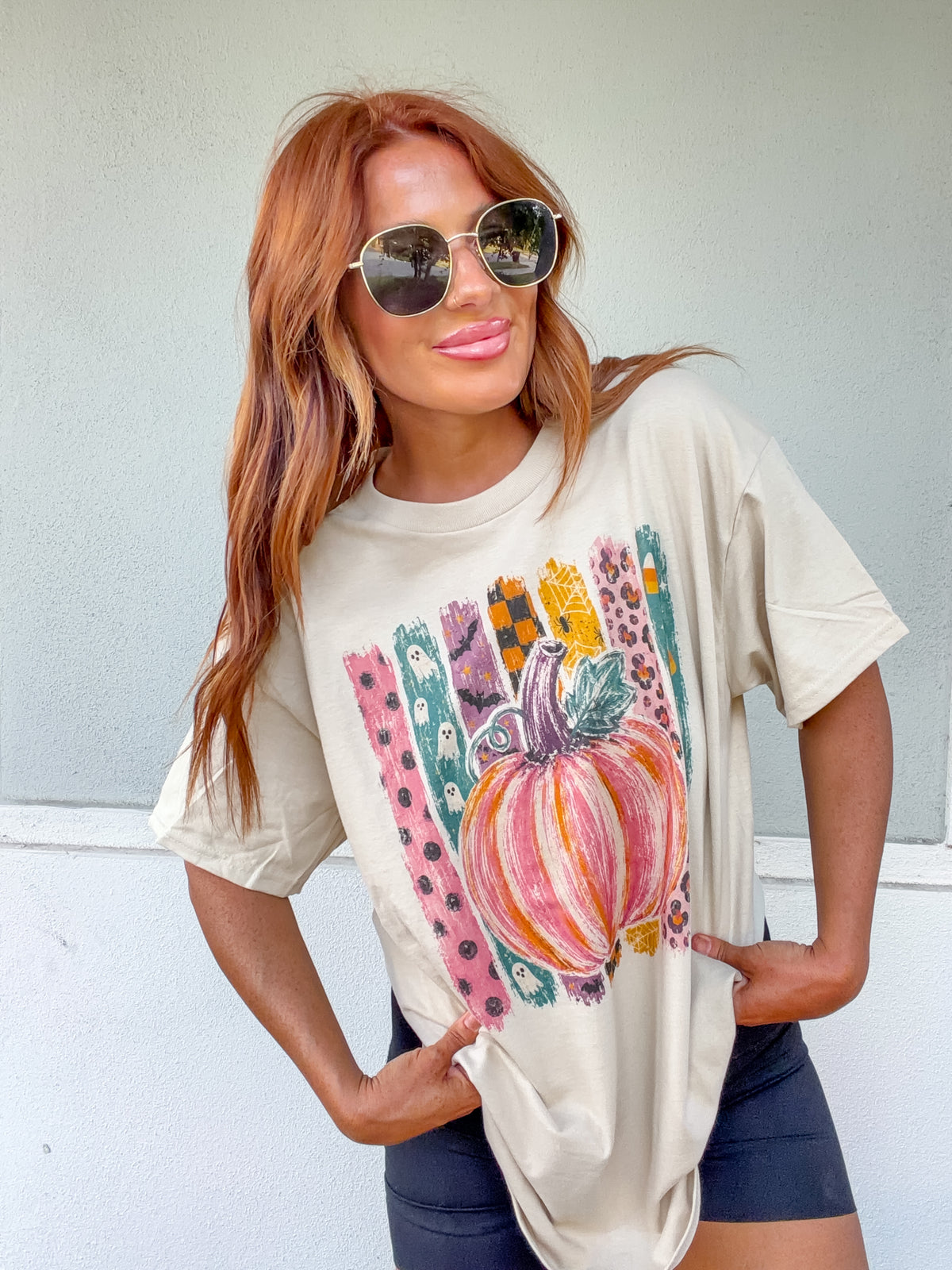 Halloween Pumpkin Graphic Top