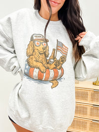 Merica Dog Graphic Top