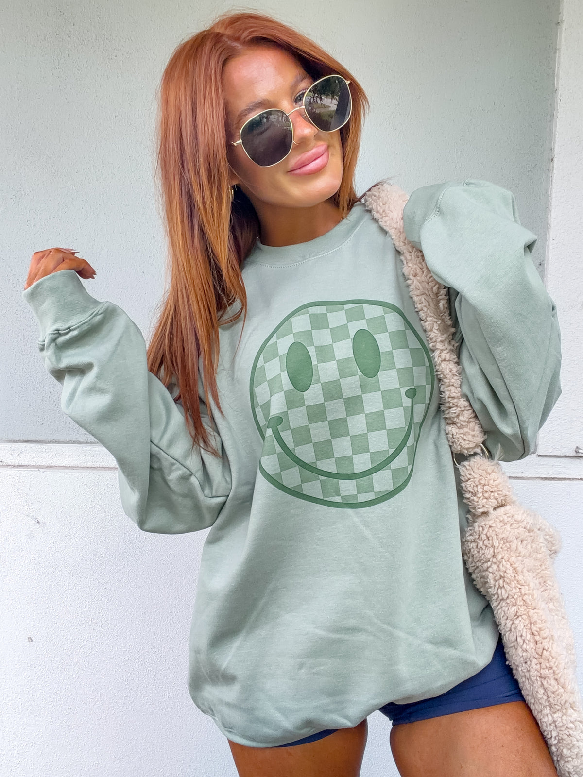 Color Smiley C.O.C. Graphic Pullover