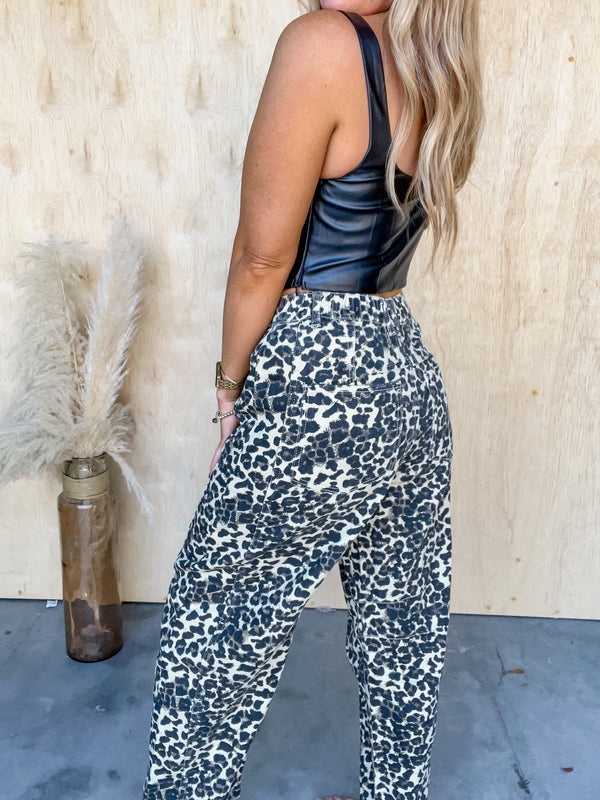 Fierce Looks Animal Print Jeans