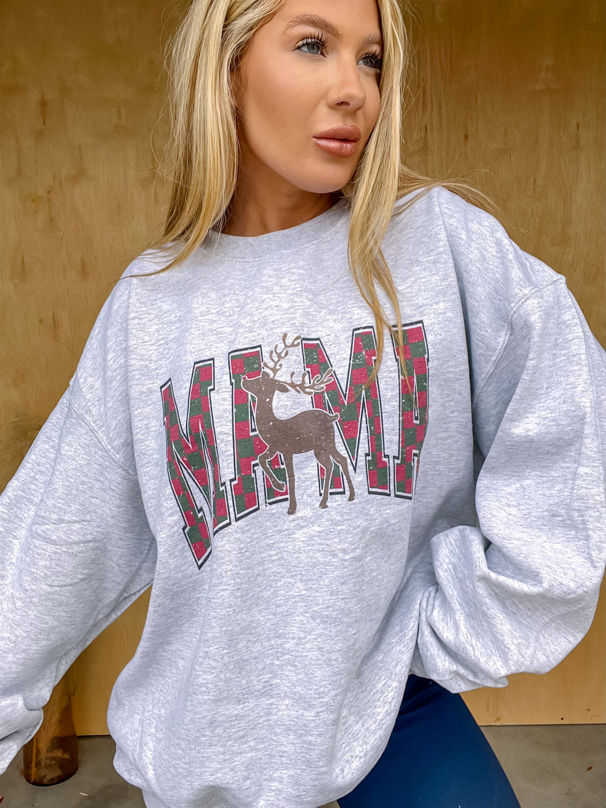 Mama Reindeer Graphic Top