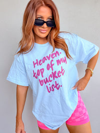 Pink Bucket List Graphic Top