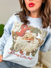 Merry Santa Yarn Graphic Top