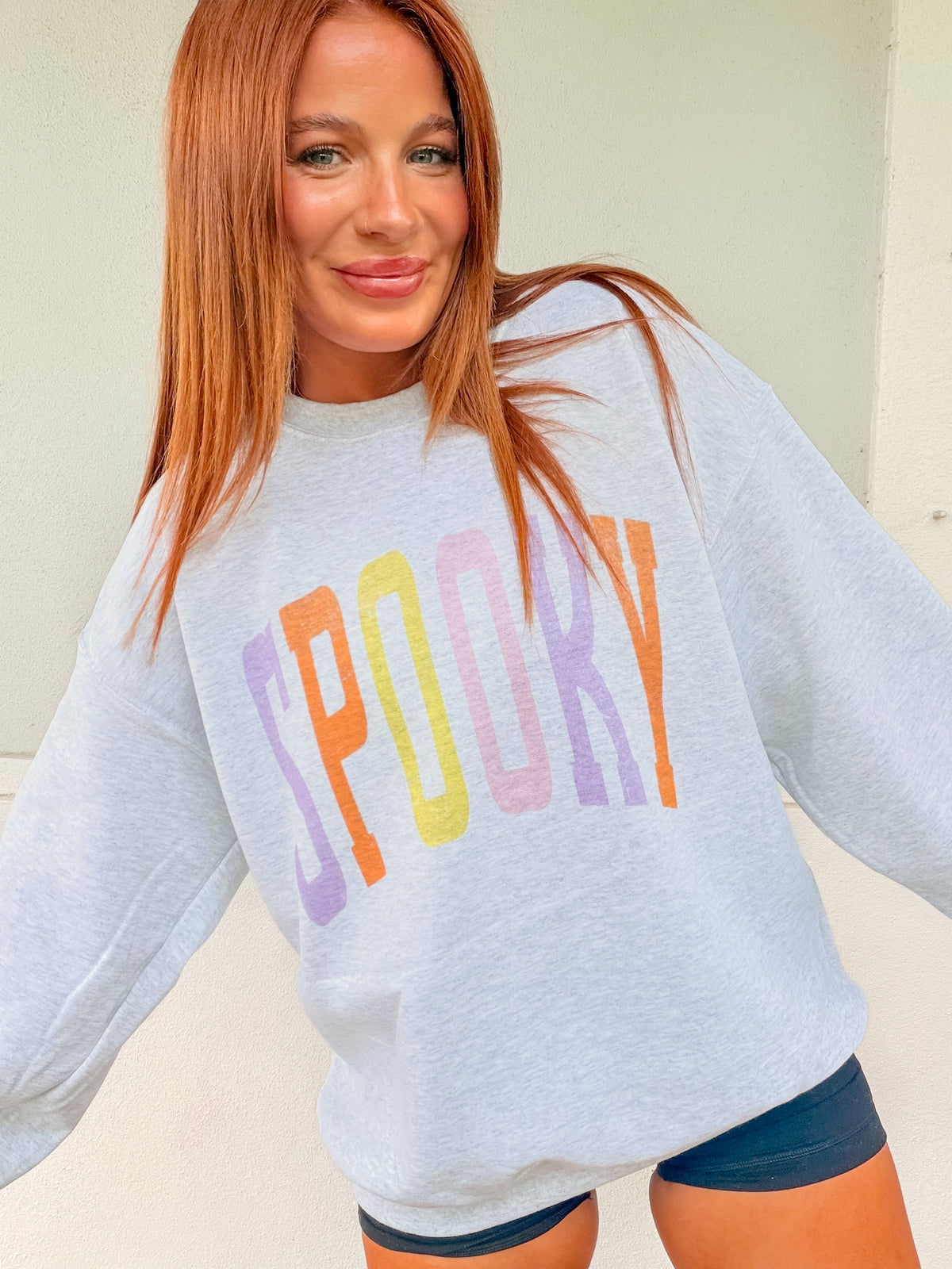 Colorful Spooky Graphic Top